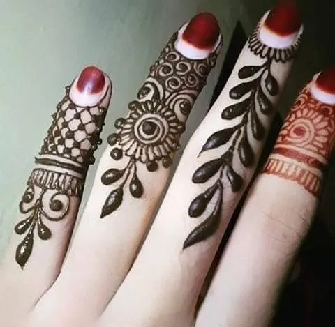 back finger mehndi design pic