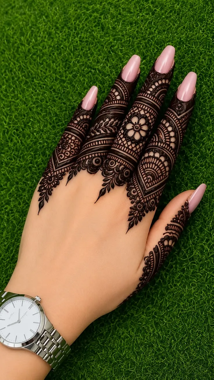 Back Finger Mehndi Design Profile Pics