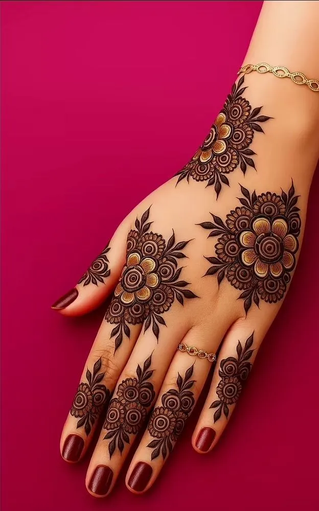Back Hand Mehndi Design Dp Image
