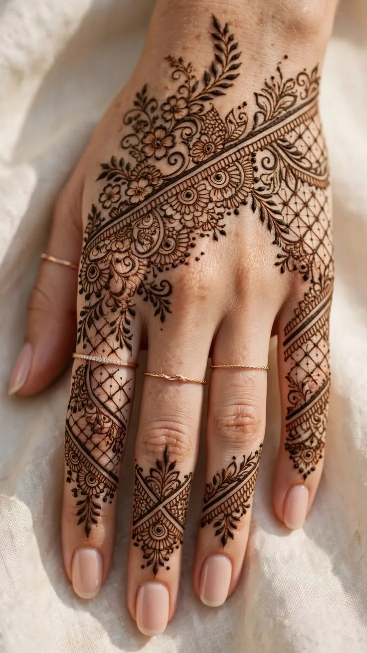 Back Hand Mehndi Design