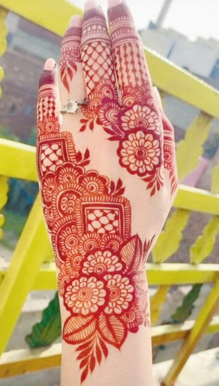 Back Hand Mehndi Design Dp Image
