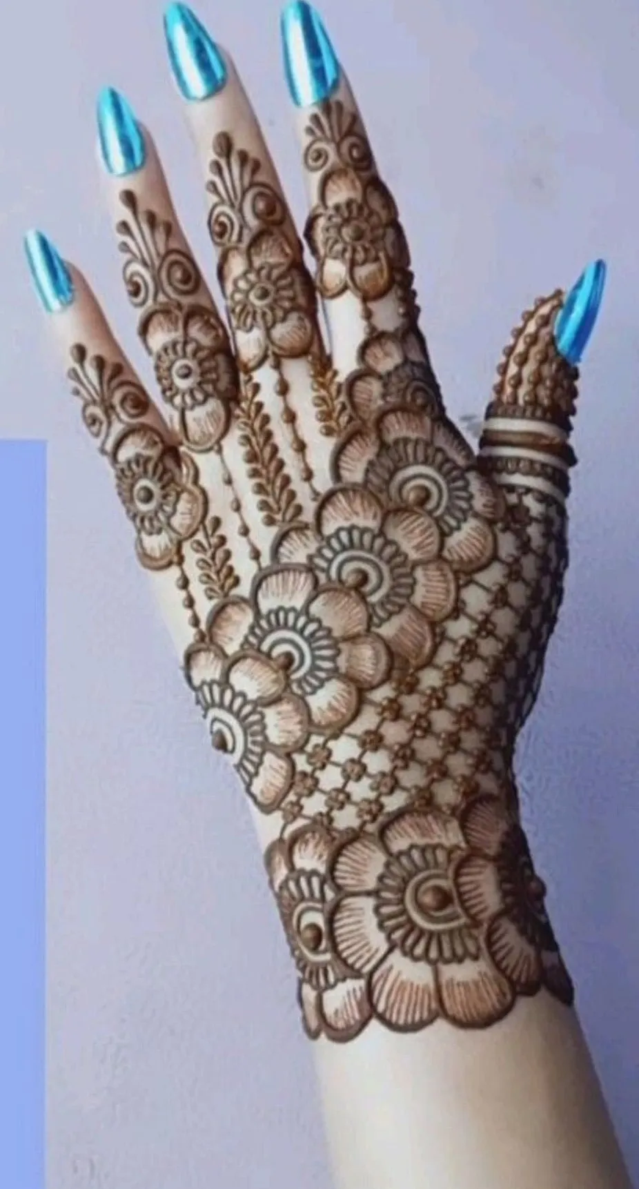 Back Hand Mehndi Design Picture