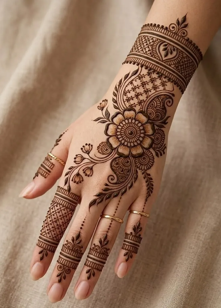 Back Hand Mehndi Design Profile Pics