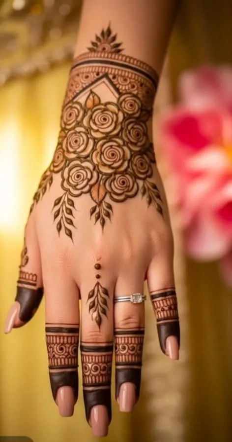 Back Hand Mehndi Design Profile Picture