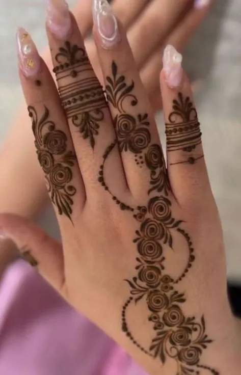 back hand mehndi image