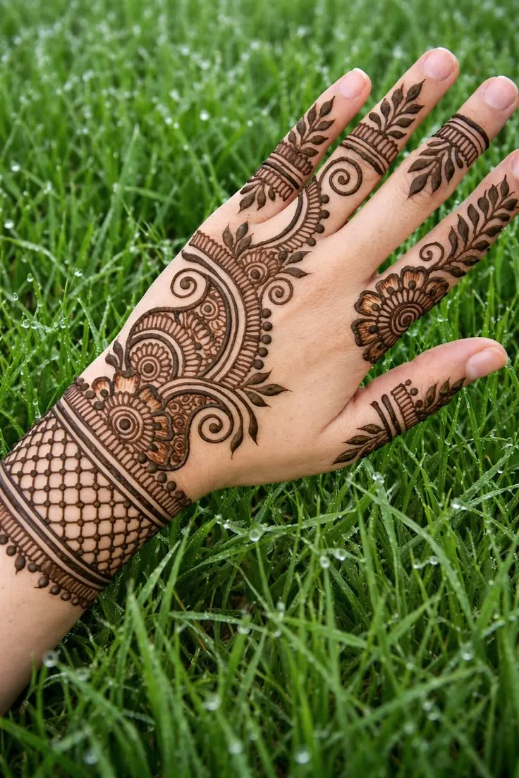 back hand mehndi pic