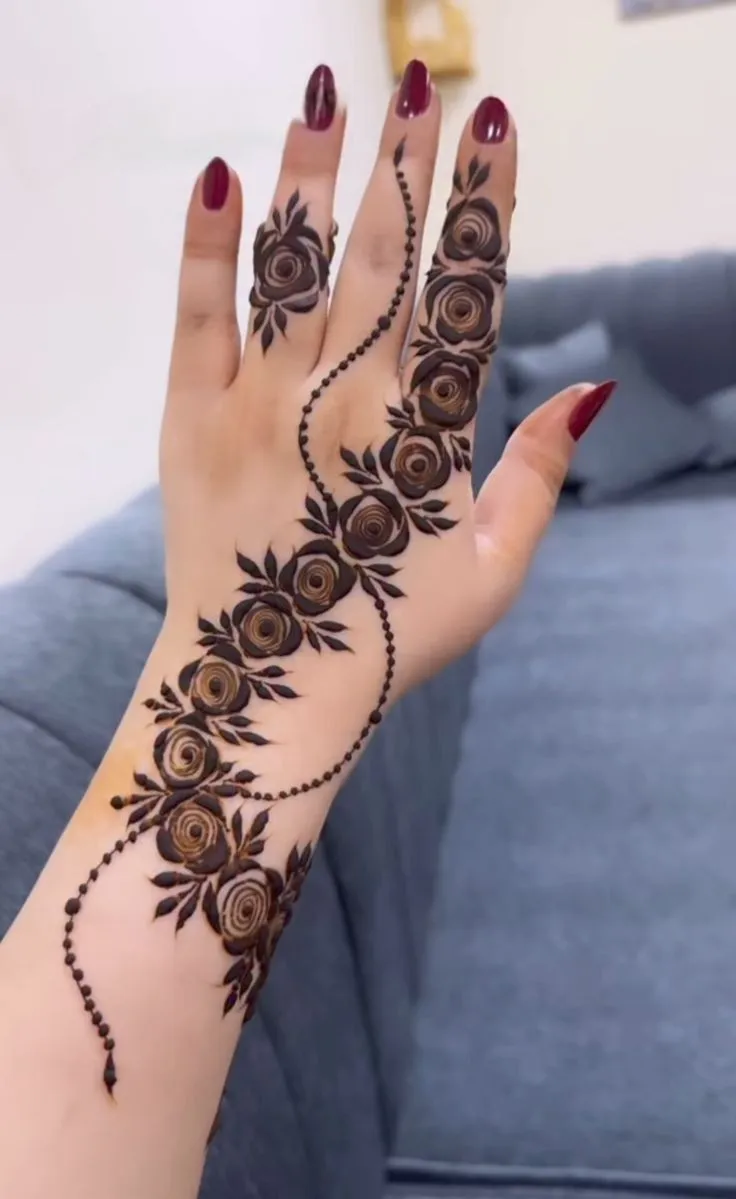 back hand mehndi picture