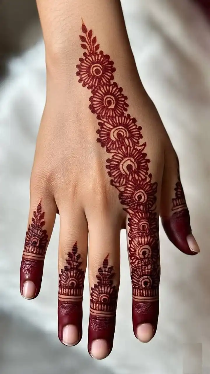 basic mehndi design image