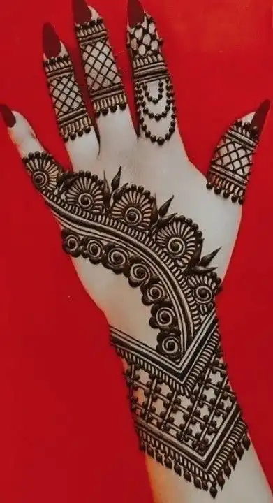 basic mehndi design pic