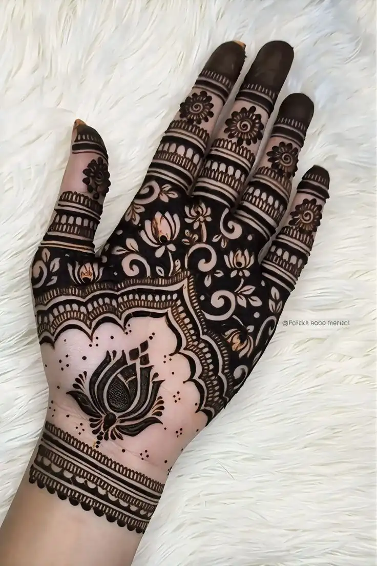 beautiful front hand mehndi design images