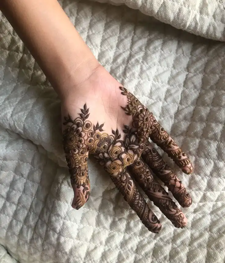 beautiful front hand mehndi design photos