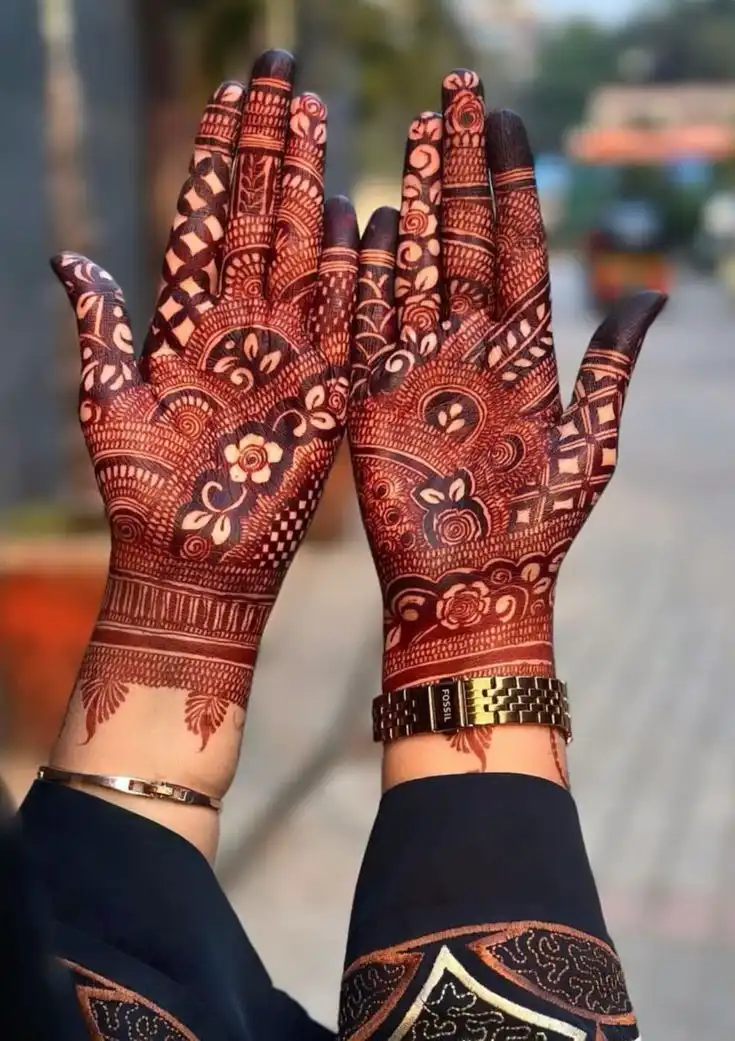 beautiful front hand mehndi design photos