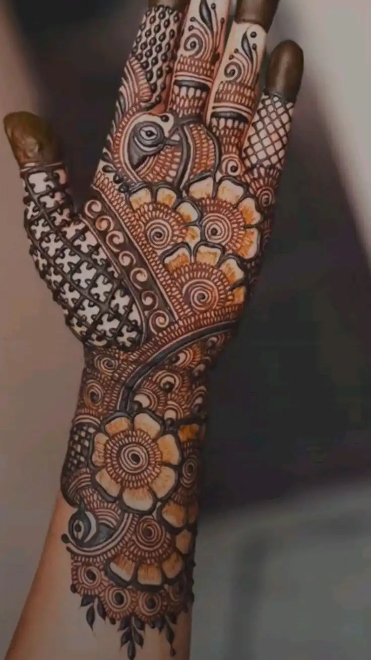 beautiful front hand mehndi designs picture