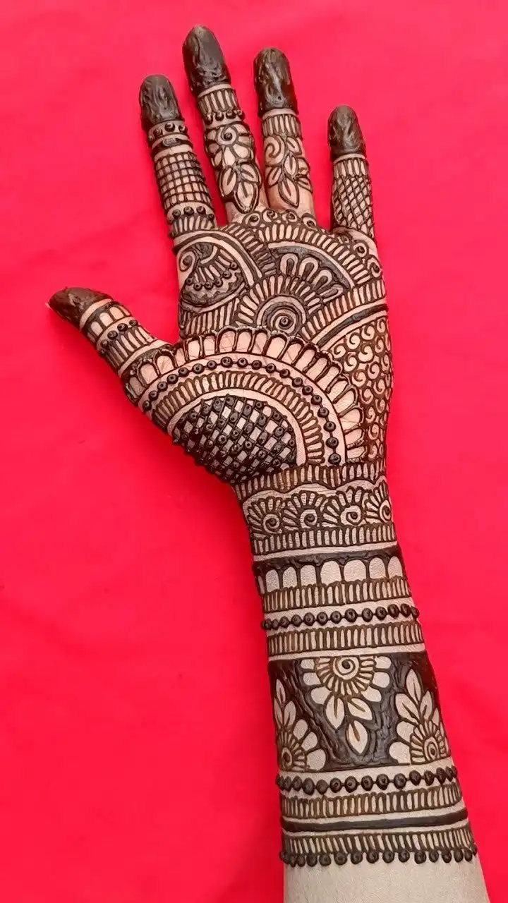 beautiful full hand mehndi designs image