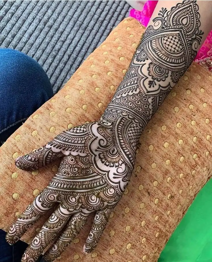 beautiful full hand mehndi designs photo