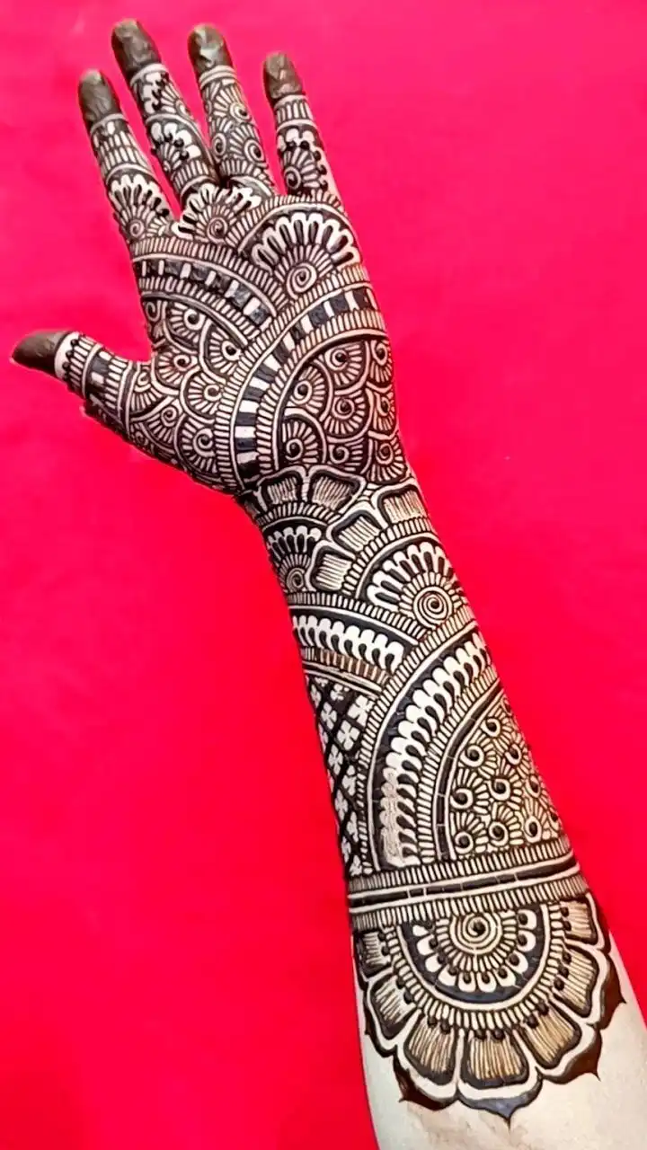 beautiful full hand mehndi designs pics