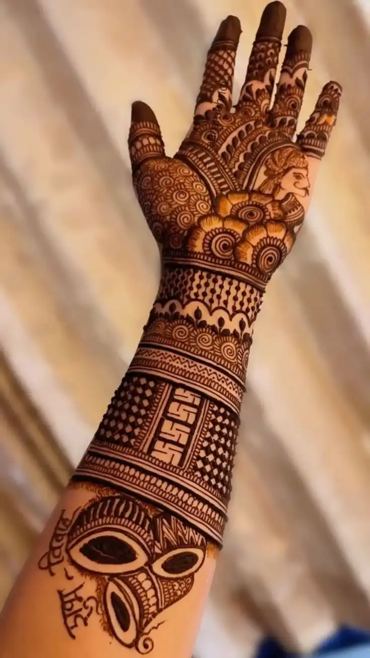beautiful full hand mehndi designs picture
