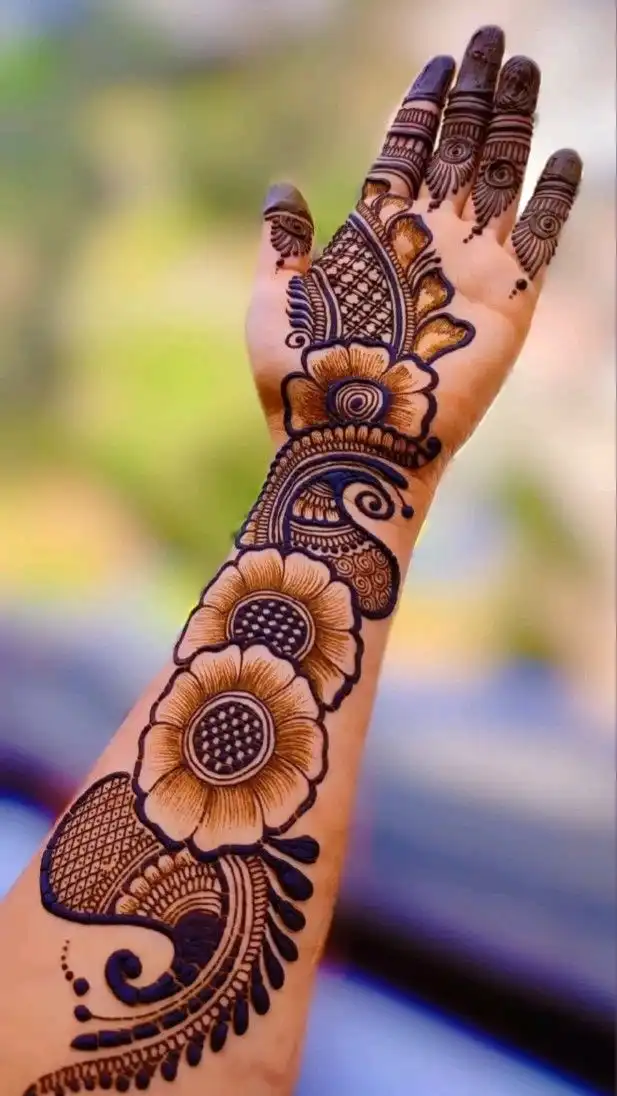 best simple mehndi design image