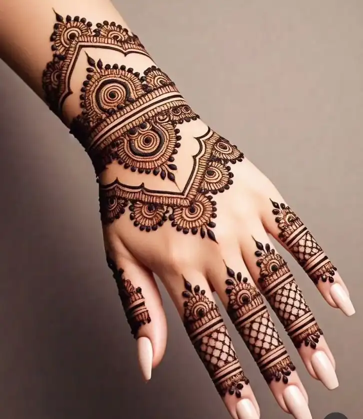 best simple mehndi design photo