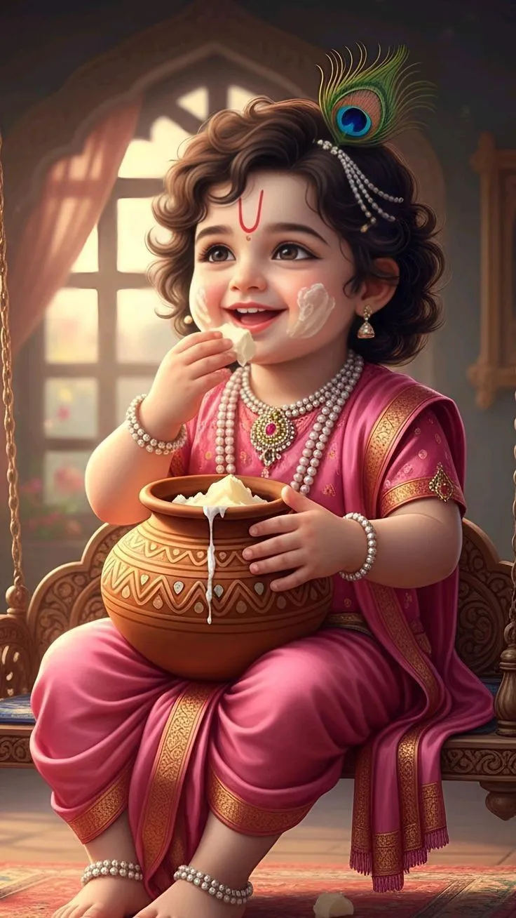 Cute Krishna Profile Dp