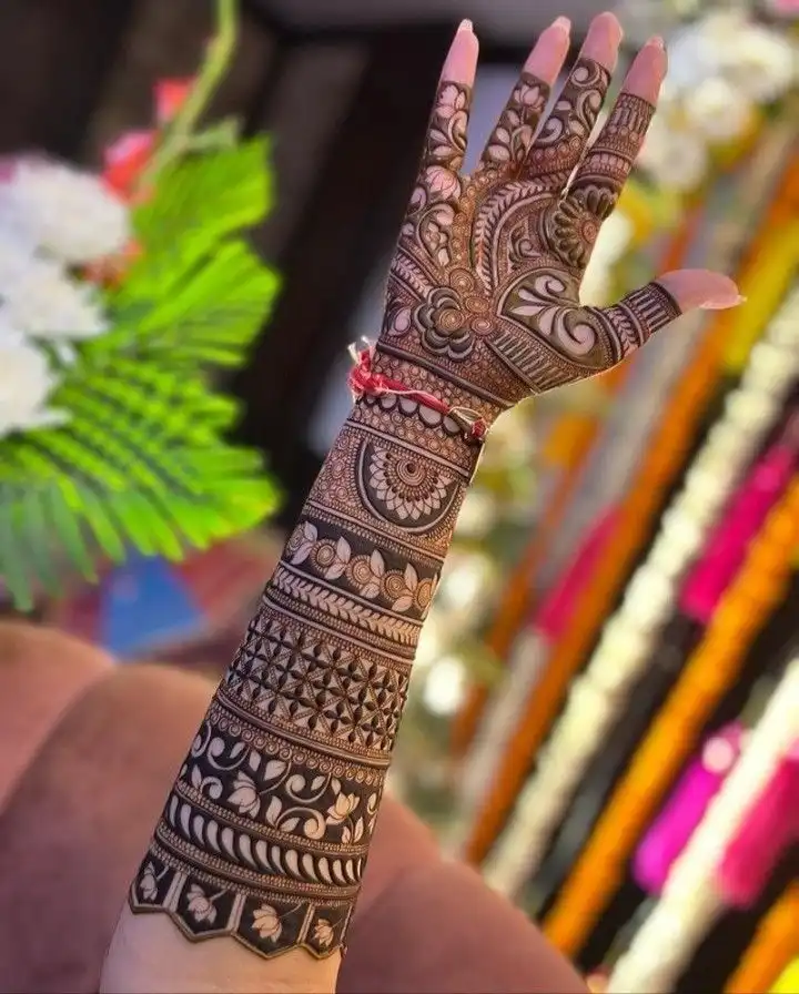 easy full hand mehndi designs pictures