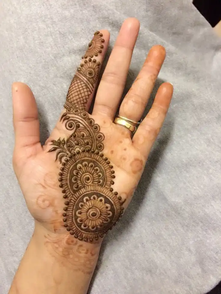 easy mehndi design image