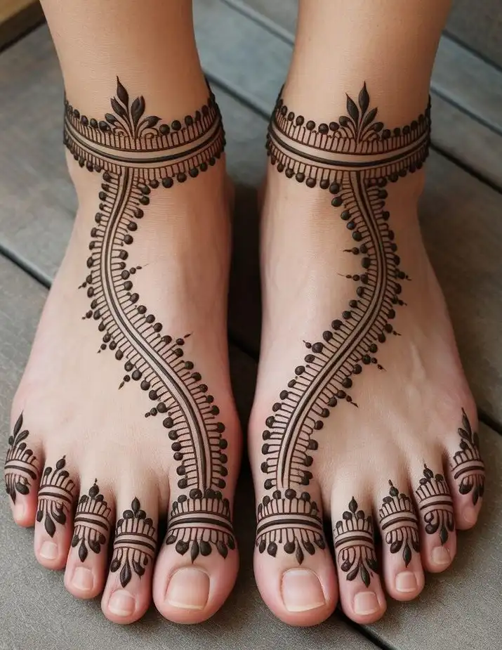 easy mehndi design pic