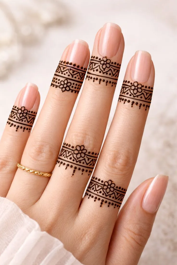 finger mehndi design images