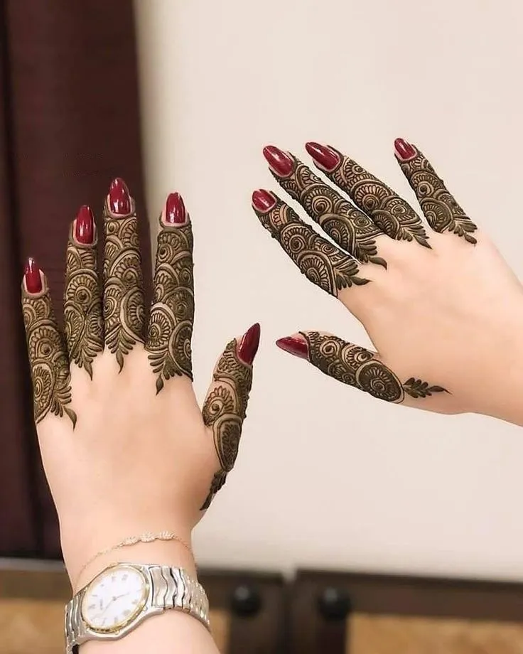 Finger Mehndi Design Ki Pic