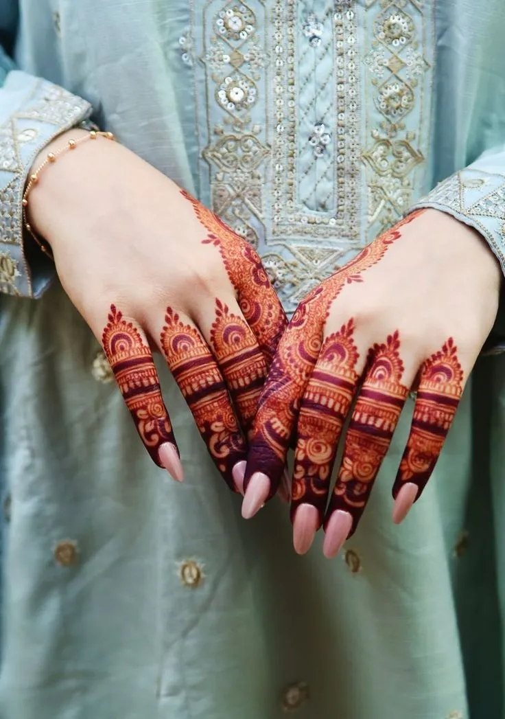 finger mehndi design pictures