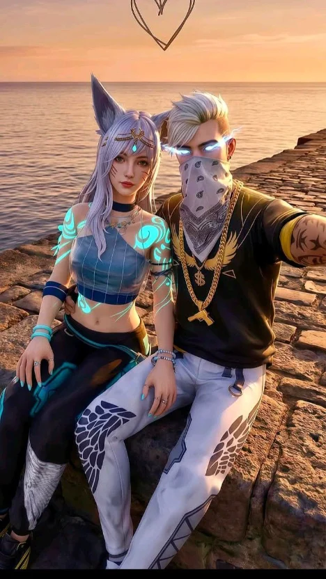 free fire love photos