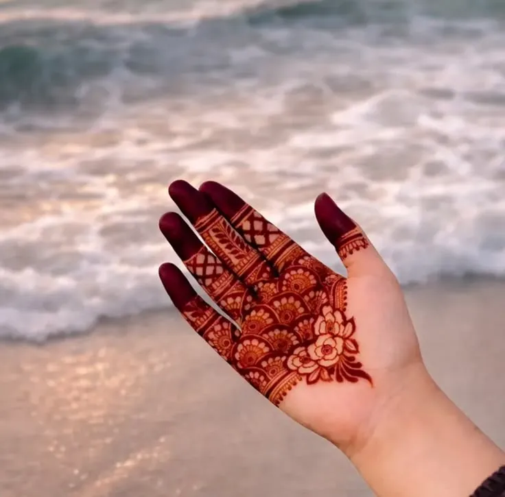 Front Finger Mehndi Design Dp Images
