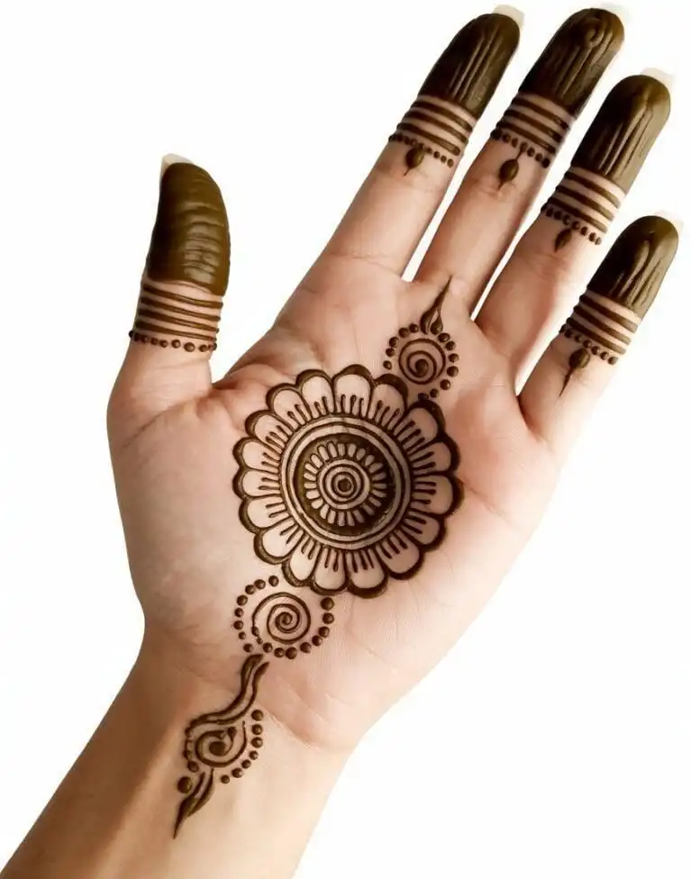 front hand easy mehndi designs images