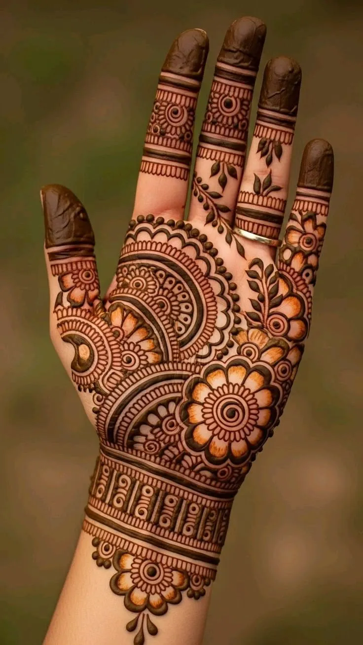 Front Hand Mehndi Design