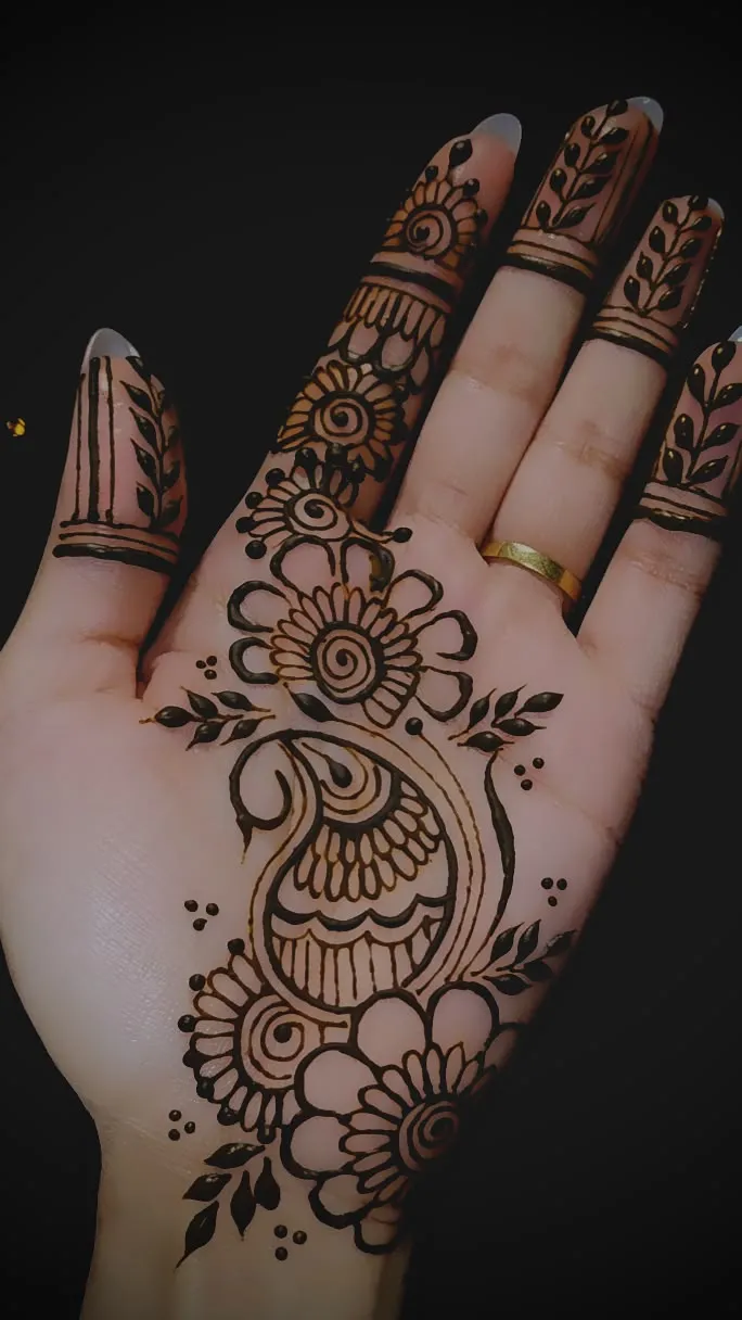 Front Hand Mehndi Design