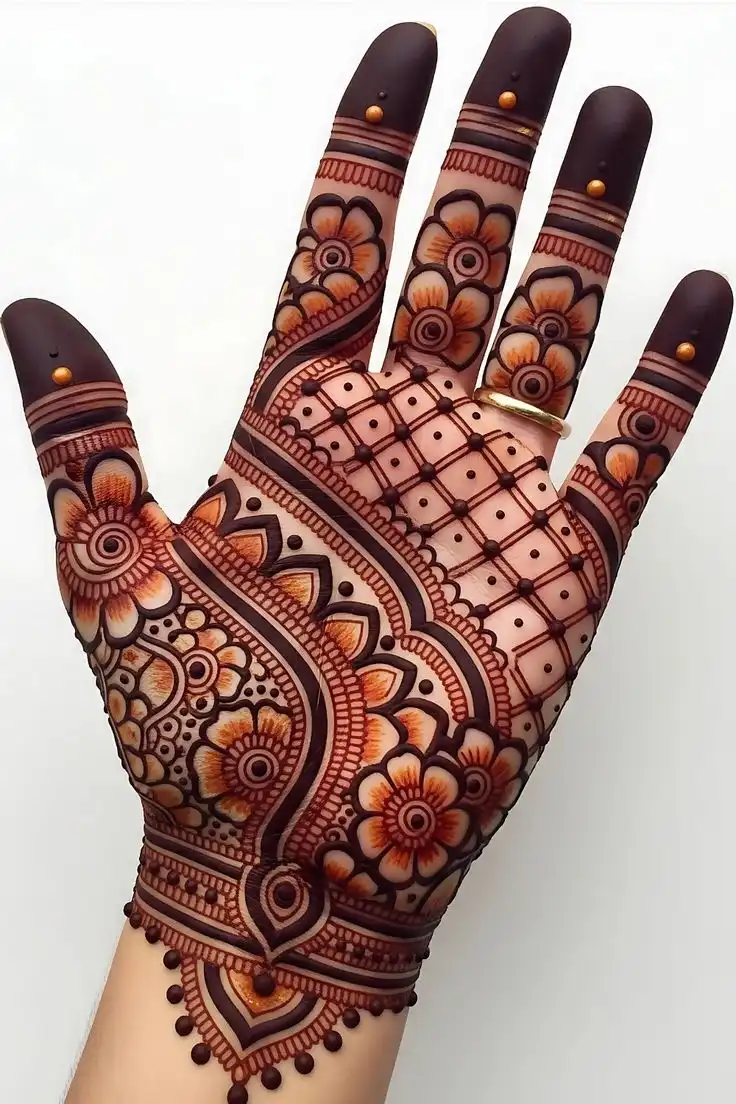 front hand mehndi design photos