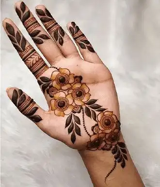 front hand mehndi pics