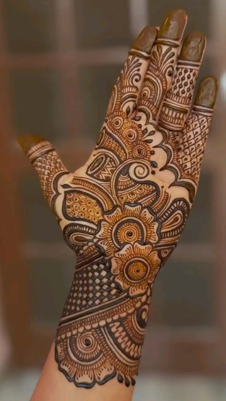 front hand mehndi