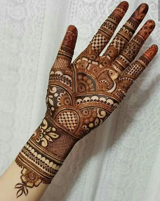 full hand mehndi design easy
