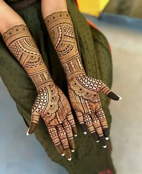 full hand mehndi design image