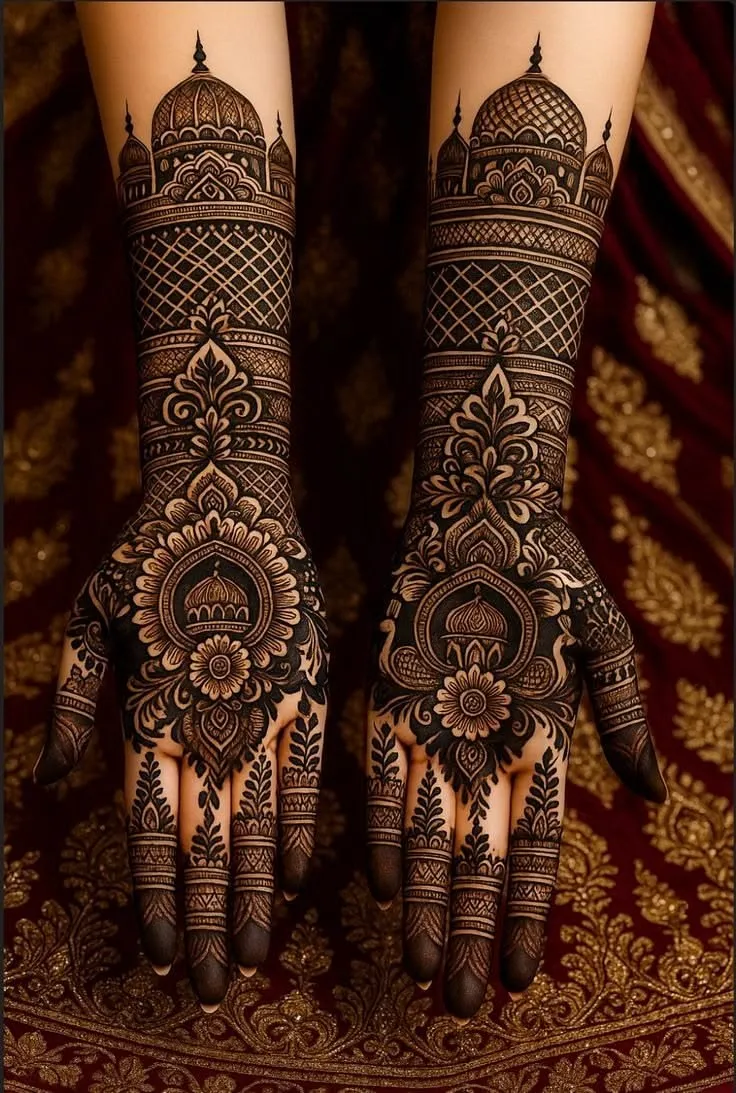 Full Hand Mehndi Design Photo