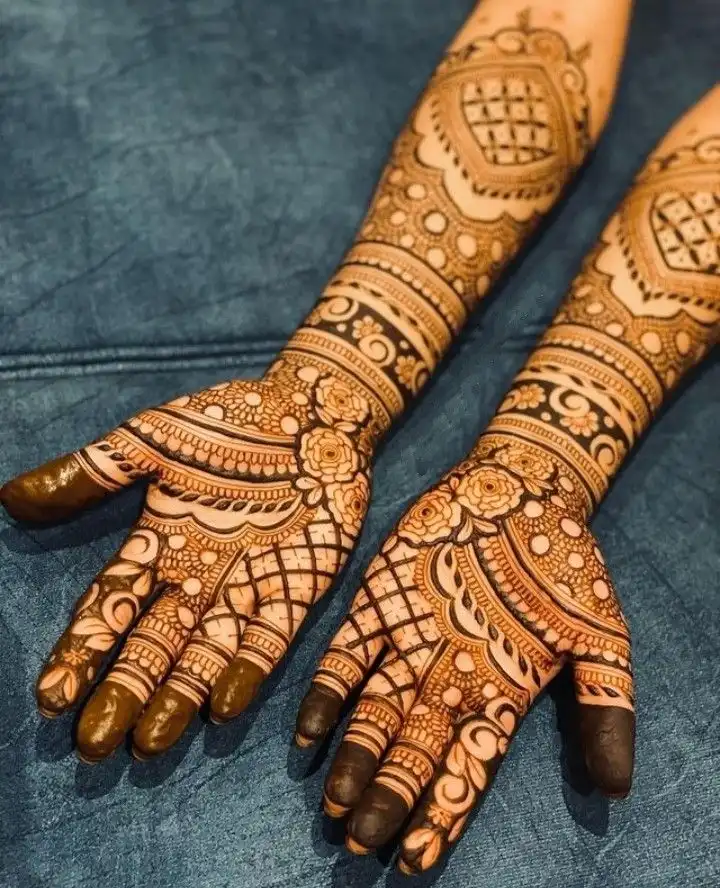 full hand mehndi design picture