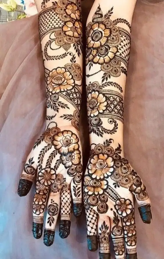 full hand mehndi designs pics