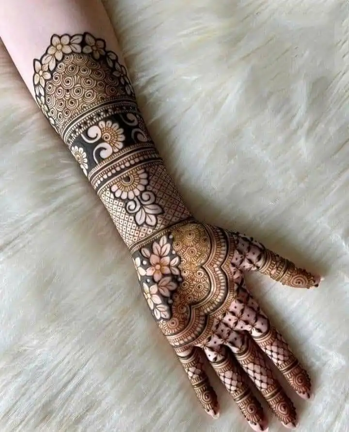 full hand mehndi designs picture