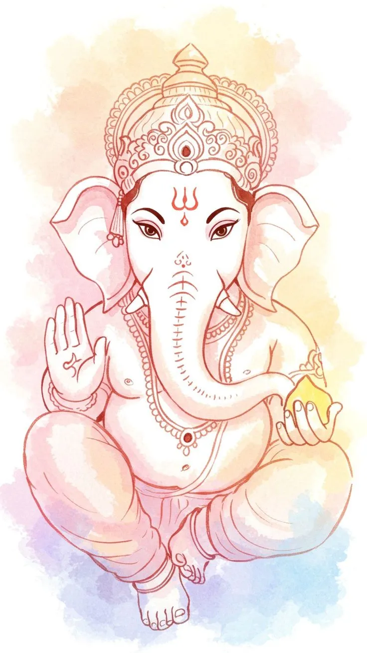 ganesh drawing image ganesh drawing image