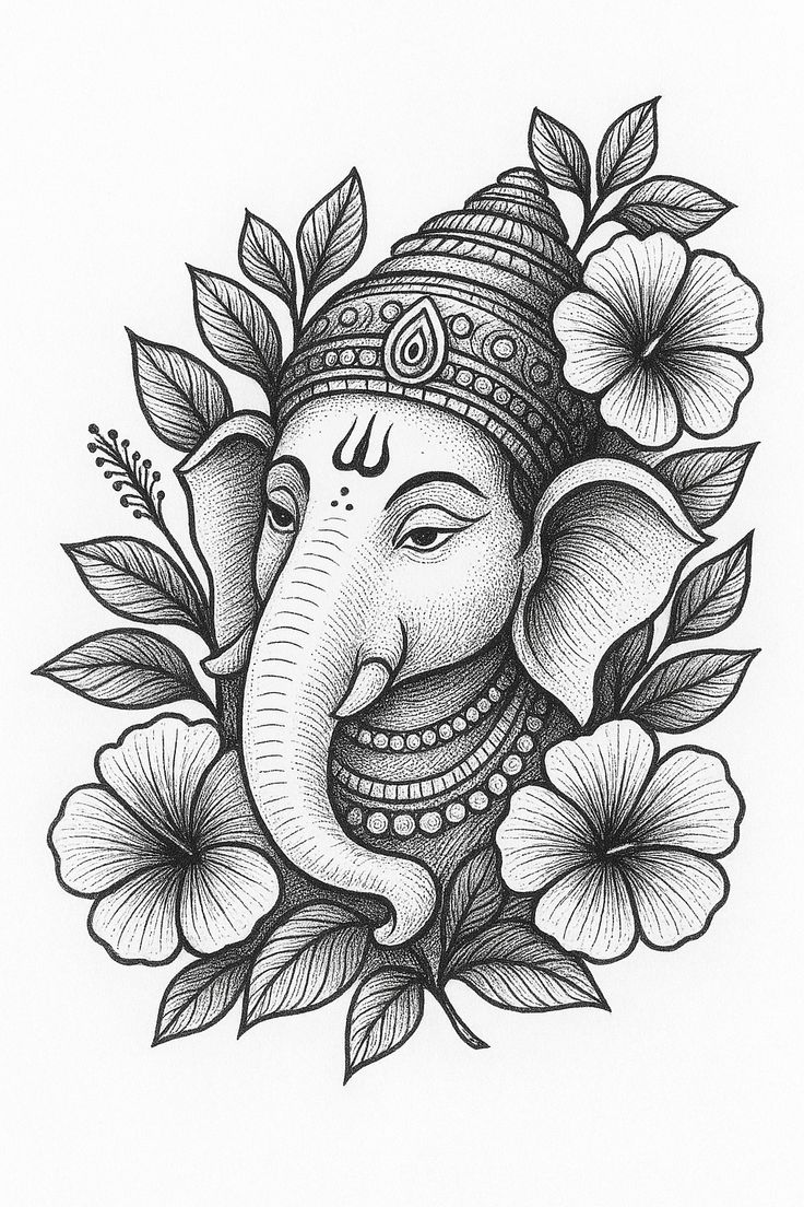 Ganesh Drawing Images