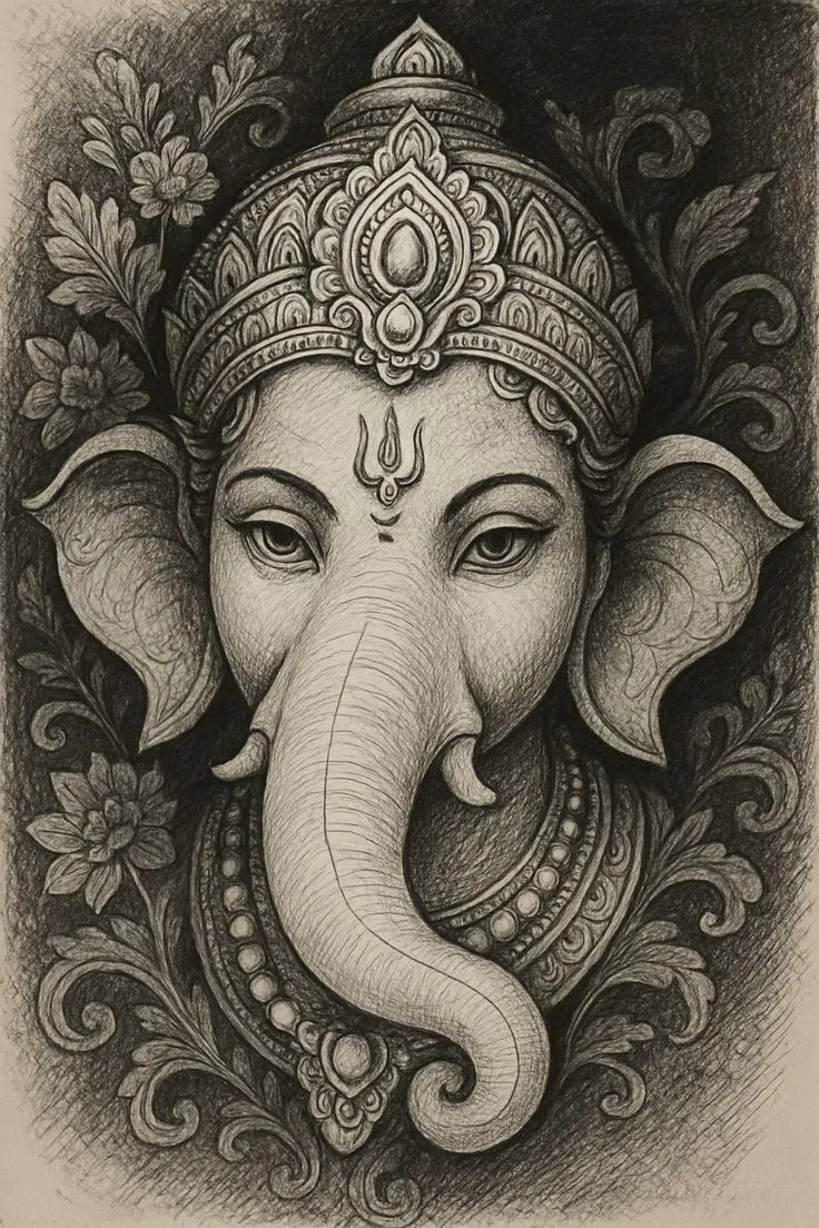 Ganesh Drawing Images