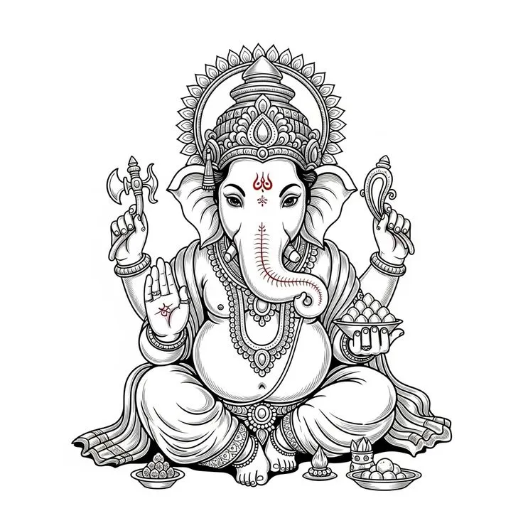 Ganesh Drawing Profile Picture
