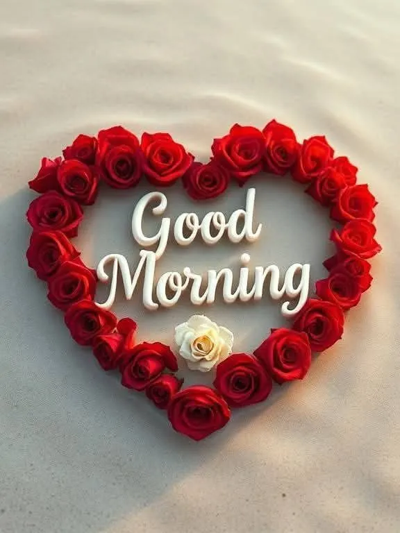Good Morning Heart Touching Photo