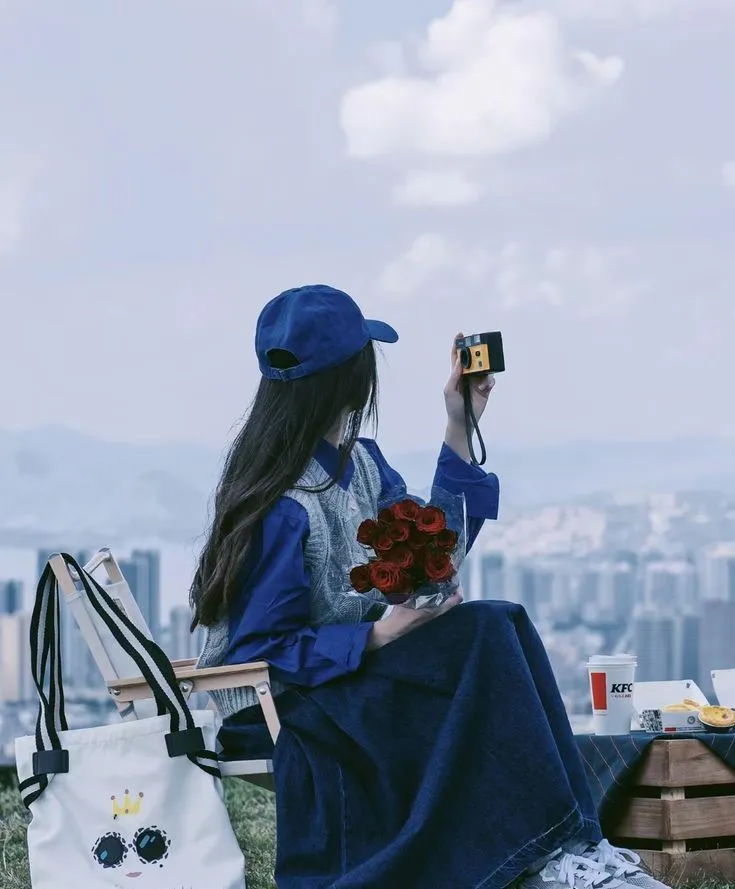 hidden face dp for girls